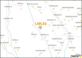 map of Lapleu