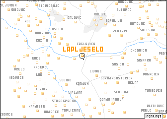 map of Laplje Selo