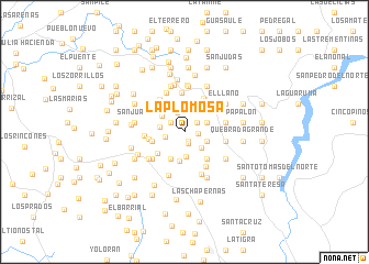 map of La Plomosa