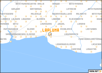map of La Pluma