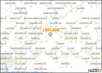 map of La Pluma