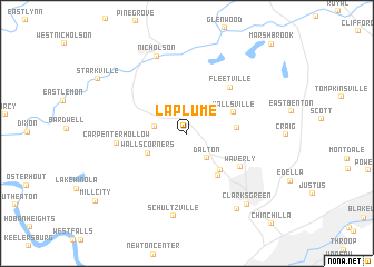 map of La Plume