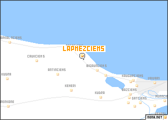 map of Lapmežciems