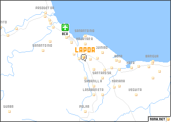 map of La Poa