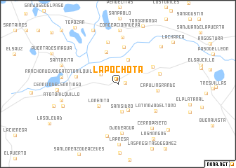 map of La Pochota