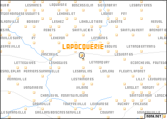 map of La Pocquerie