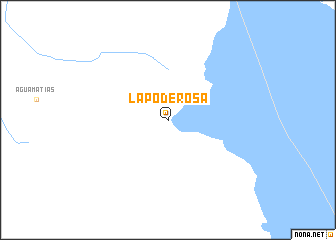 map of La Poderosa