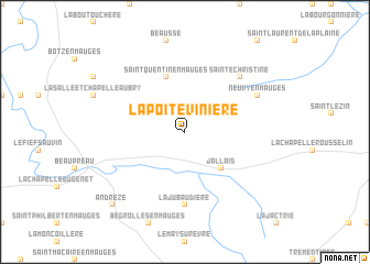 map of La Poitevinière