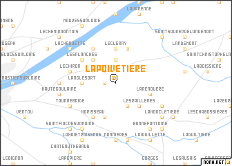 map of La Poivetière