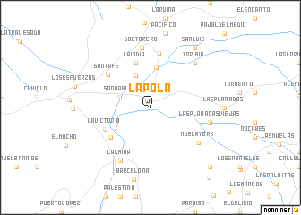map of La Pola
