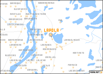 map of La Pola