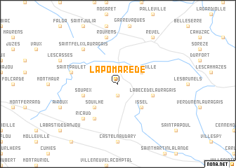 map of La Pomarède