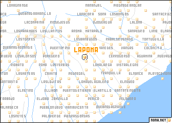 map of La Poma