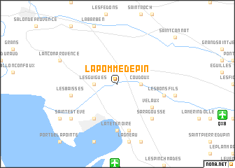 map of La Pomme de Pin