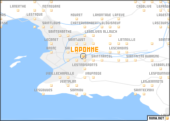 map of La Pomme