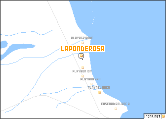 map of La Ponderosa