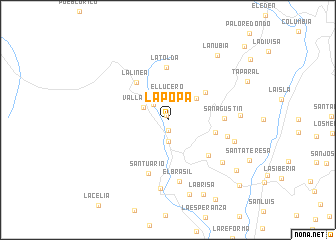 map of La Popa