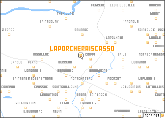 map of La Porcherais Casso
