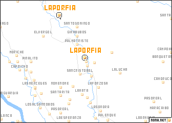 map of La Porfía