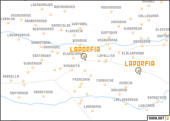 map of La Porfía