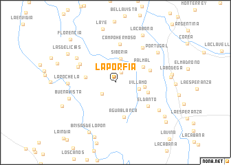 map of La Porfía