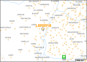 map of La Porfia