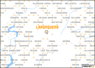 map of La Porquera