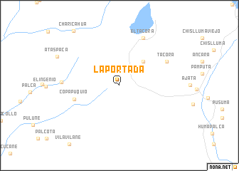 map of La Portada