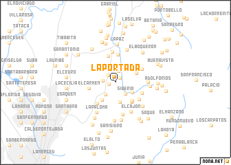 map of La Portada