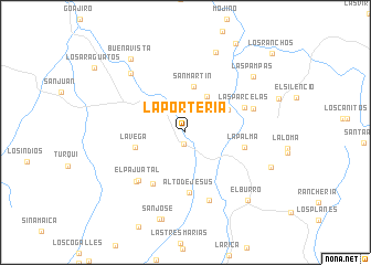map of La Portería