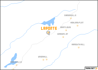 map of La Porte