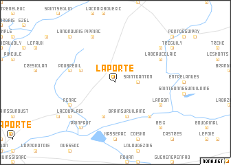 map of La Porte