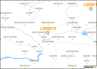 map of La Porte