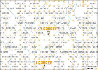 map of Laporte