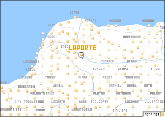 map of La Porte