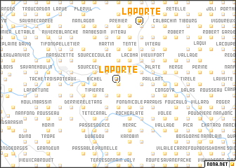 map of La Porte