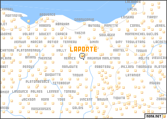 map of La Porte