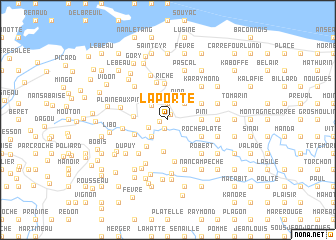 map of La Porte