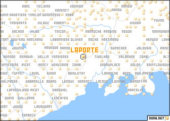 map of La Porte