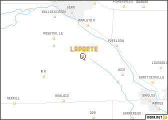 map of Laporte