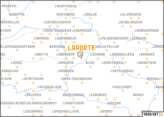 map of La Porte