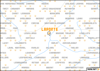 map of La Porte