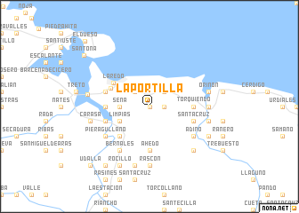 map of La Portilla