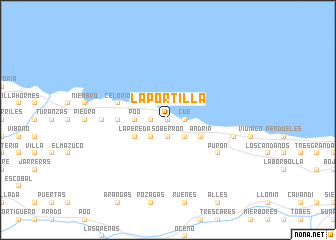 map of La Portilla