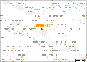 map of Laposhegy