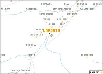 map of La Posta