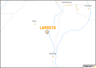 map of La Posta