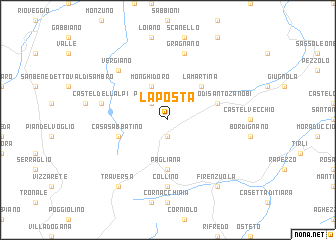 map of La Posta