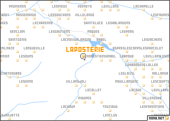 map of La Posterie