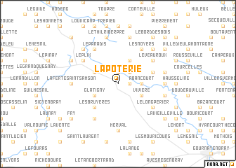 map of La Poterie